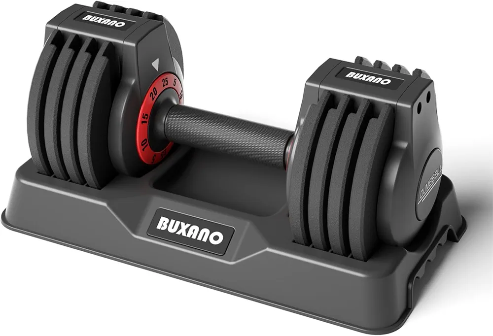 Adjustable Dumbbell 25LB Single Dumbbell Weight, 5 in 1 Weight Dumbbell with Non-Slip Handle,Ideal for Home Gym Workouts