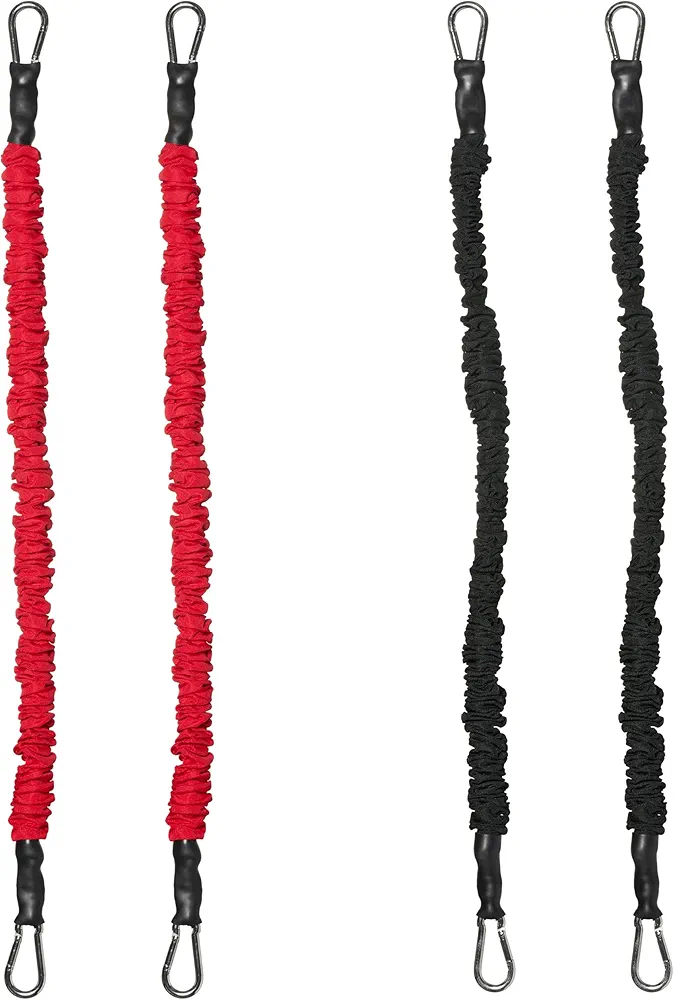 Two Pairs of Resistance Bands for Push Up Board, Workout Handles, Bars, Ankle Straps - Add Variety of Resistance to Your Fitness Routine by CTRL Sports