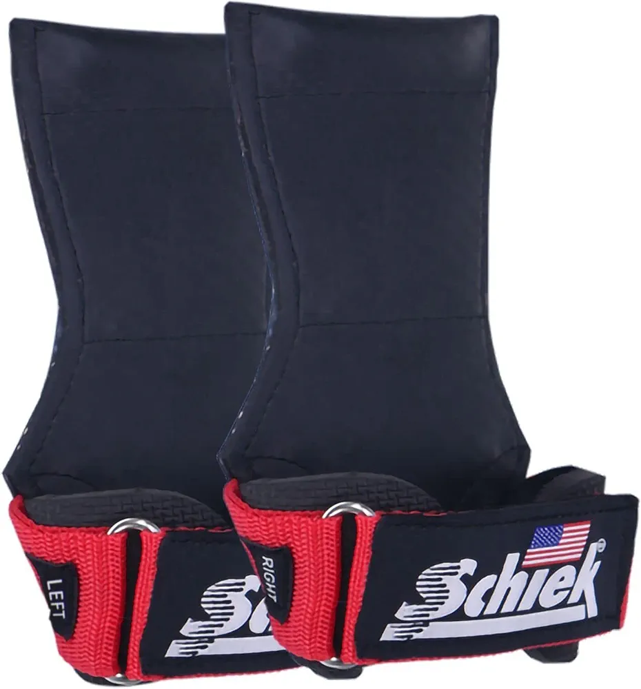 Schiek Sports Model 1900 Ultimate Grip Weight Lifting Straps - Red