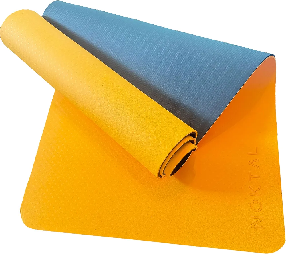 NOKTAL - PRO Pilates Yoga Mat - ECO Friendly - High Density - 72" x 24" TPE Yoga Mat, 8MM EXTRA THICK Yoga Mat - Non Slip - Workout Mat for Yoga, Pilates,Meditation and Floor Exercises