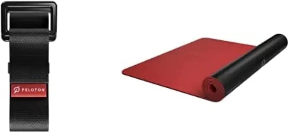 Peloton Yoga Strap and Peloton Reversible Workout Mat Bundle