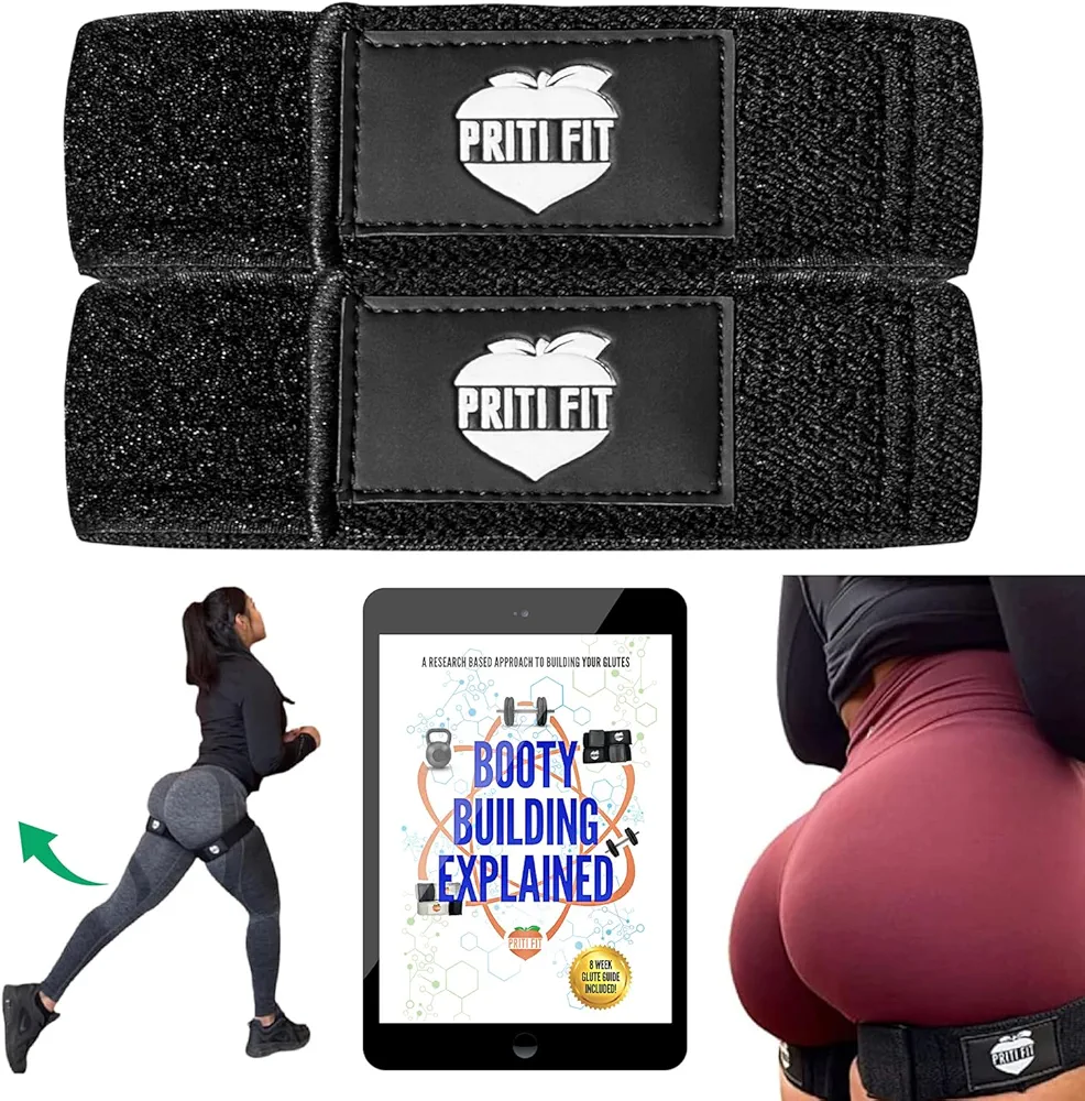 BFR Booty Bands for Women with 8-Week Guide for Legs, Glutes & Hip Building, Blood Flow Restriction Occlusion Bands for Workouts,Best Fabric Resistance Loop,Tone & Lift Your Butt,Squat,Thigh,Fitness