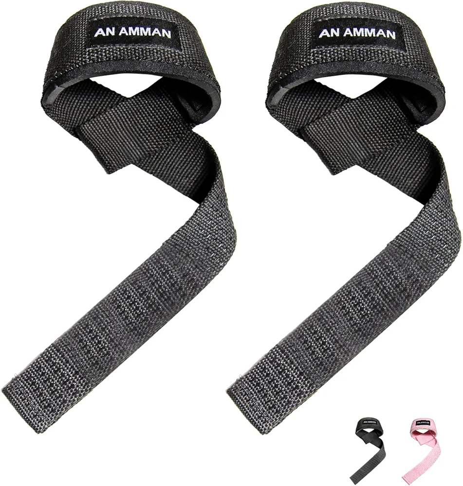 Lifting Straps for Women, Weightlifting Straps for Men, Wrist Straps for Weightlifting, Workout Deadlift Straps, Gym Hand Straps, Power Lifting Wrist Straps AM004