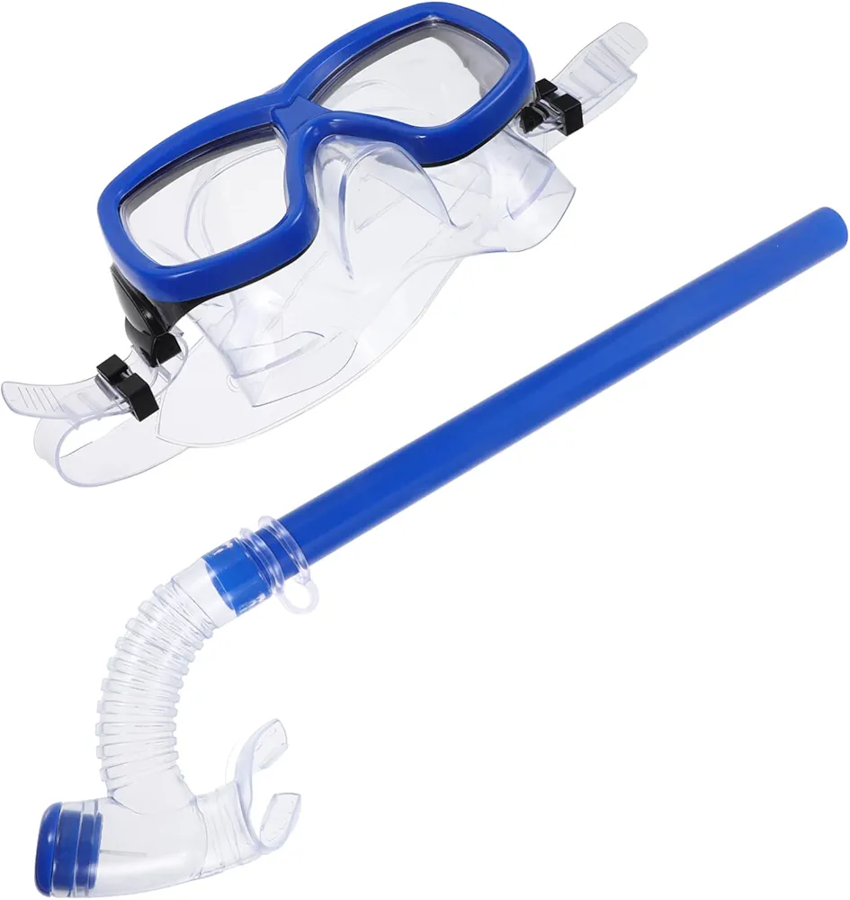Dive Mask Snorkel Clip for Mask Multi-Function Snorkeling Gear Fins and Snorkel Set