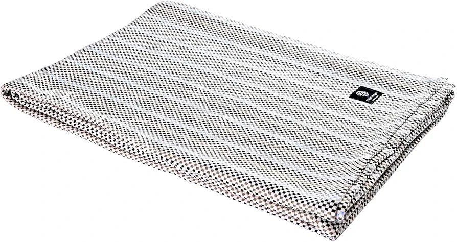 Hugger Mugger Cotton Yoga Blanket - Multi-Gray- Soft but Firm, Cofortable Support, Great Prop for Yoga