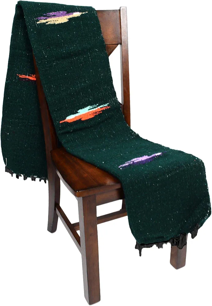 Yoga Blanket - Thick Mexican Thunderbird Blanket - Handmade and Made for Yoga!