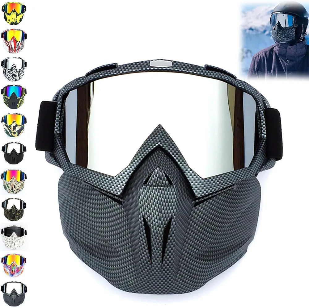 Snow Ninja Mask, Snow Ninja Mask Goggles, Outdoor Mask Anti Fog, Warm Breathable Cover Snowboard Cycling Mask