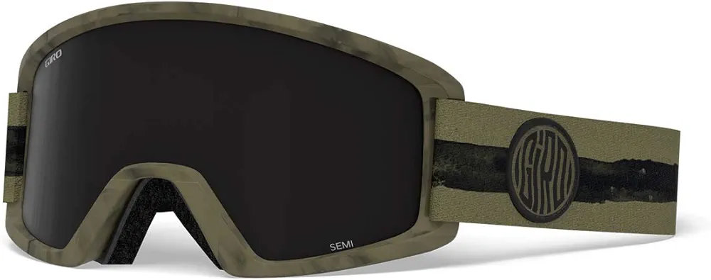 Giro Semi Snow Goggles Olive Dye Line - Ultra Black/Yellow
