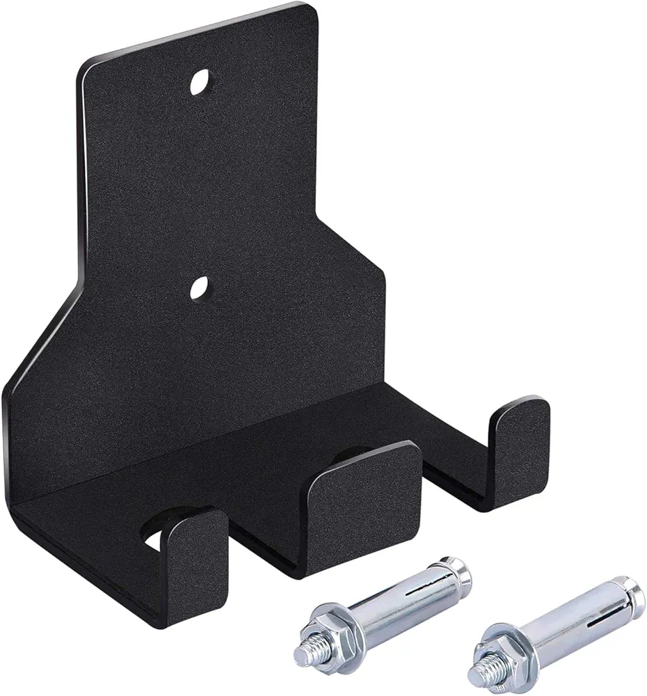 Vertical Hanging Barbell Rack Double Barbell Holder Wall Mounted Barbell Storage Rack Dumbbells Stand Rod Holder