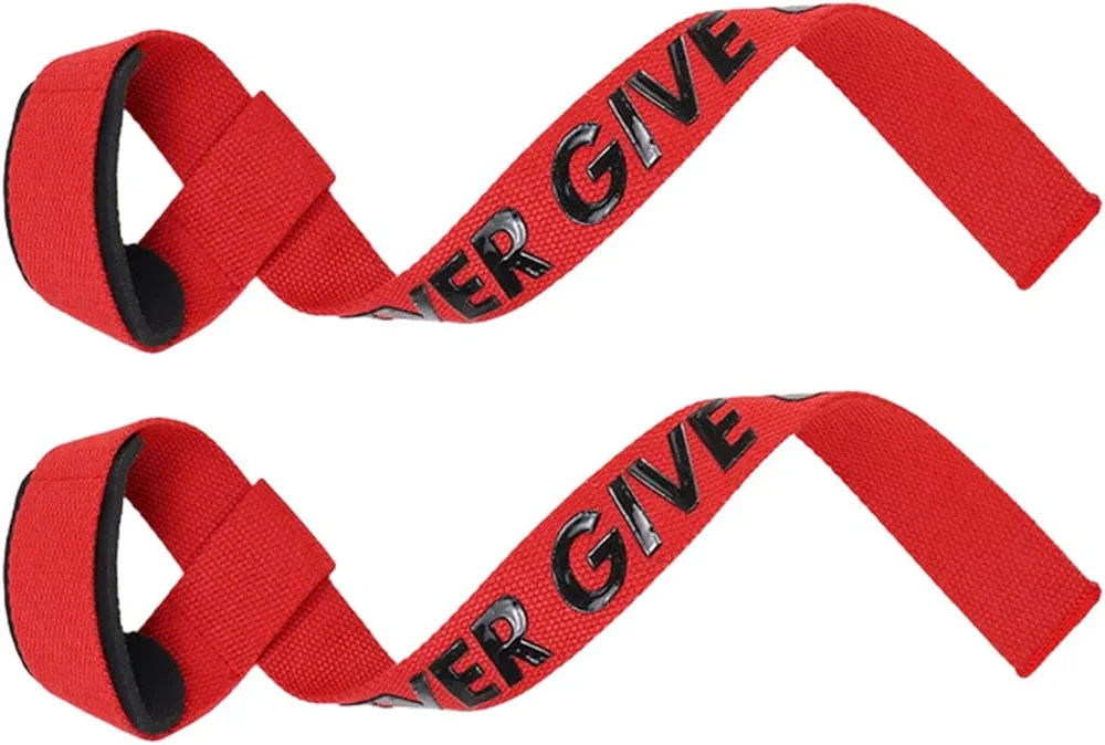 rockible 2 Pieces Weight Lifting Straps Deadlift Straps Anti Slip Hand Grip Band Wrist Wraps for Strength Training Gym Accessories