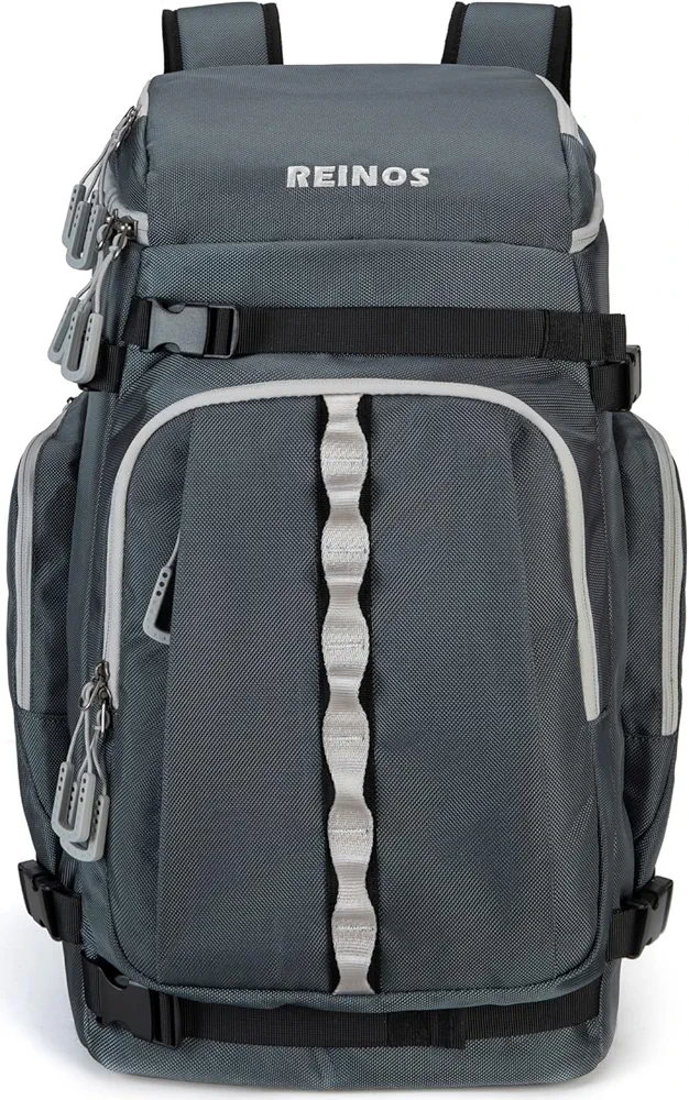 Travel Ski Boot Bag Backpack - Durable Boot Bags for Skiing Accessories, 60L Water-Resistant Padded Snow Skate Bag - Ski Gear Bag for Snowboard Boots, Helmet, Goggles