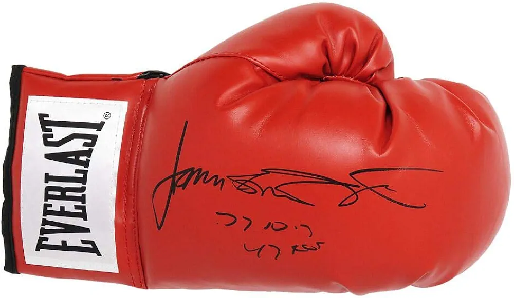 James Toney Signed Everlast Boxing Glove w/77-10-3, 47 KO's - Autographed Boxing Gloves