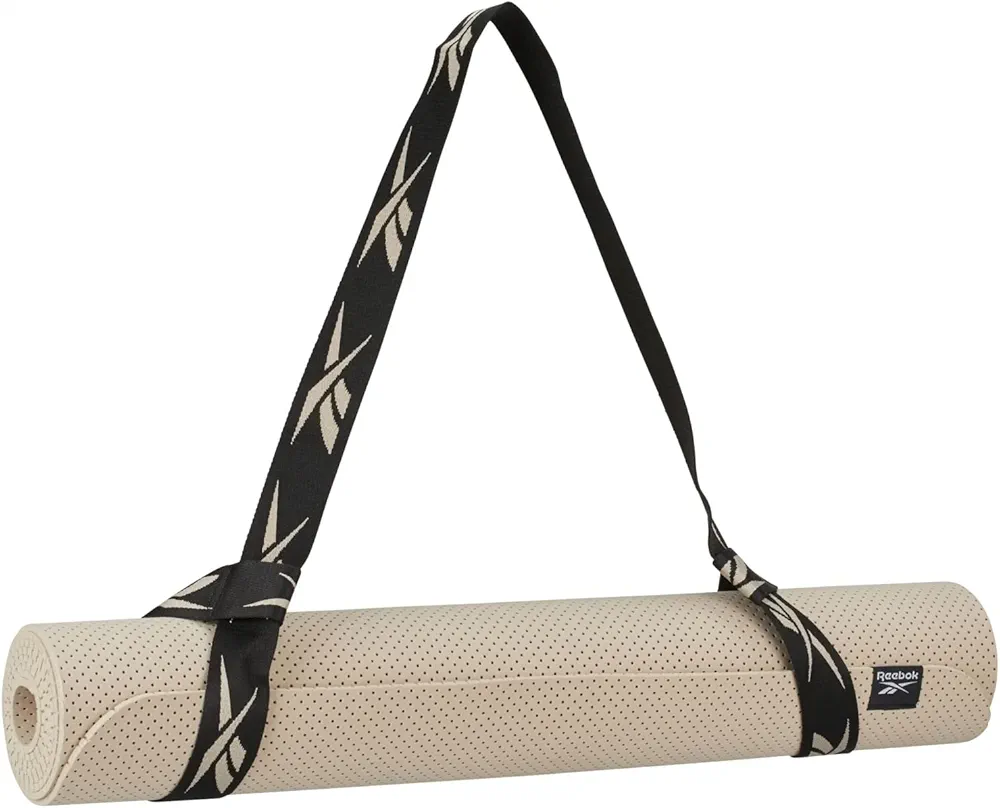 Reebok Yoga Mat Tech Style Gym Training Grab And Go Sport Foam Cushioning (One Size, Modern Beige)