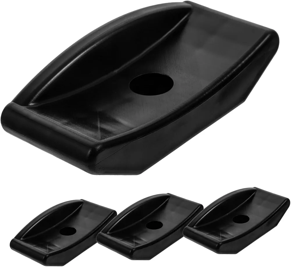 4pcs Dumbbell Rest Sturdy Dumbbell Bracket Kettlebells Weight Storage Racks Shelving Unit Cap Dumbbell Rack Dumbbell Holder Stand Hanger Dumbbells Fitness Dumbbell Rack Black Pp