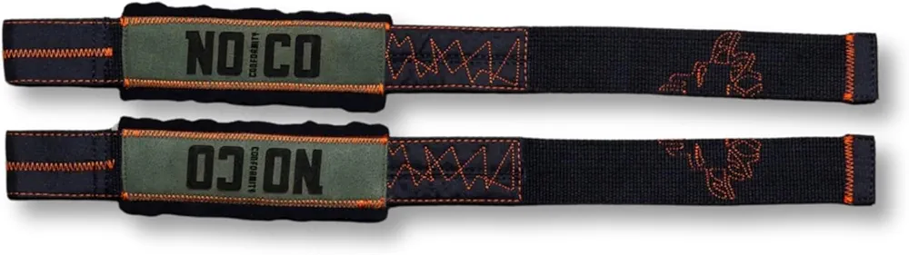 Lifting Straps - Ballistic Nylon Reinforced Loop - Raw-Edged Neoprene Aesthetic - Synthetic Suede Comfort - Lifting Straps for Weightlifting, Bodybuilding, Powerlifting, Strength Training, Deadlifts