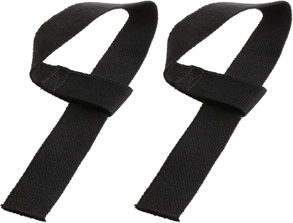 2pcs Gym Lifting Straps Fitness Hand Wraps Wrist Straps Support for Weight Lifting Powerlifting Training Weight Lifting Strap