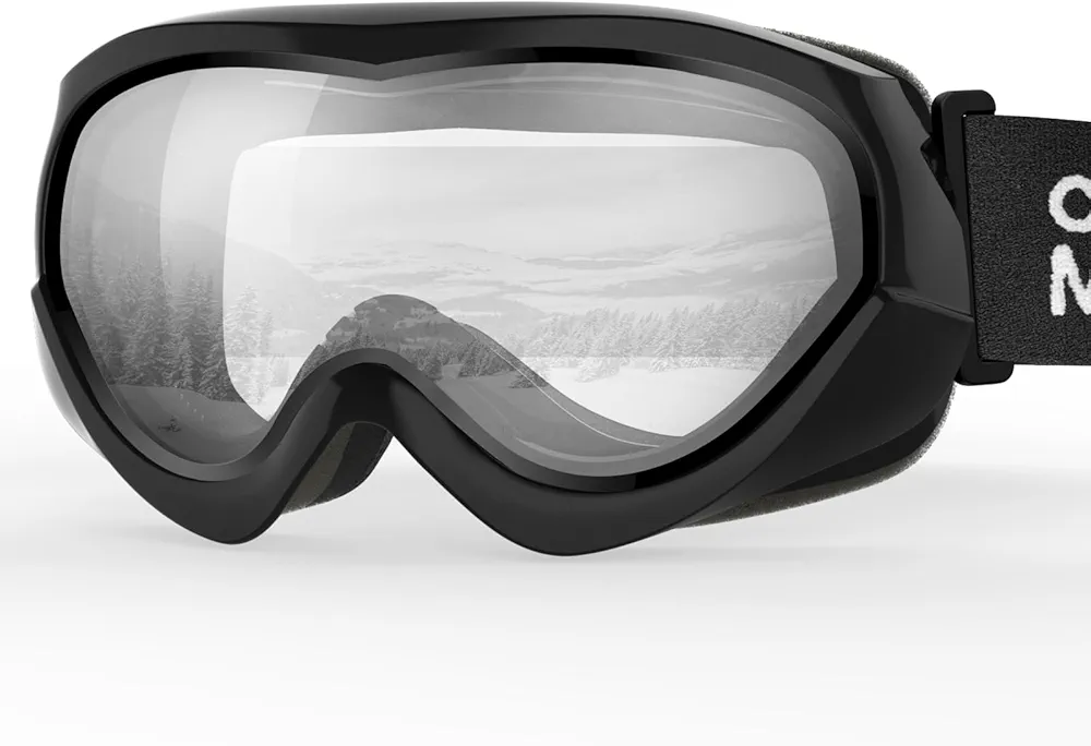 OutdoorMaster Kids Ski Goggles - Helmet Compatible Snow Goggles for Boys & Girls with 100% UV Protection