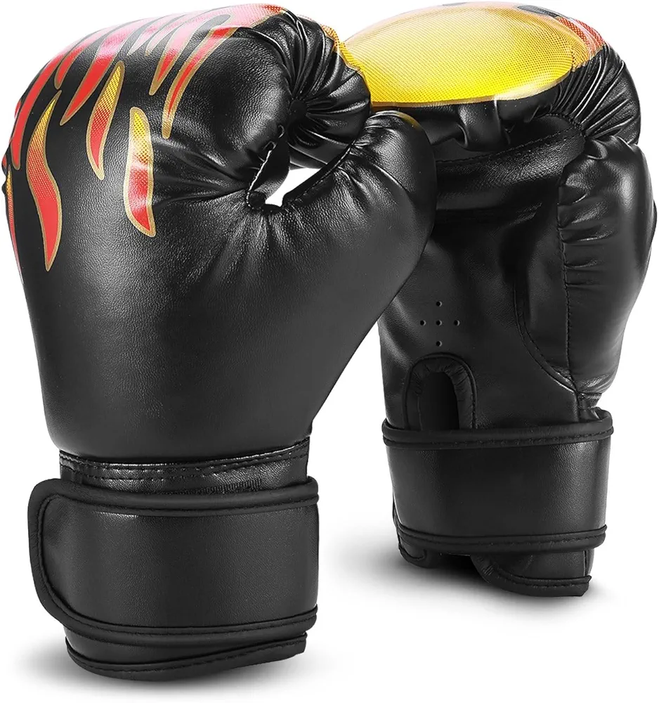 Flexzion Boxing Gloves for Kids 4oz – Training Punching Bag Mitts, Kid Boxing Gloves with Faux Leather & Wrap-Around Wrist Protection for Boys & Girls Ages 3-8 Years