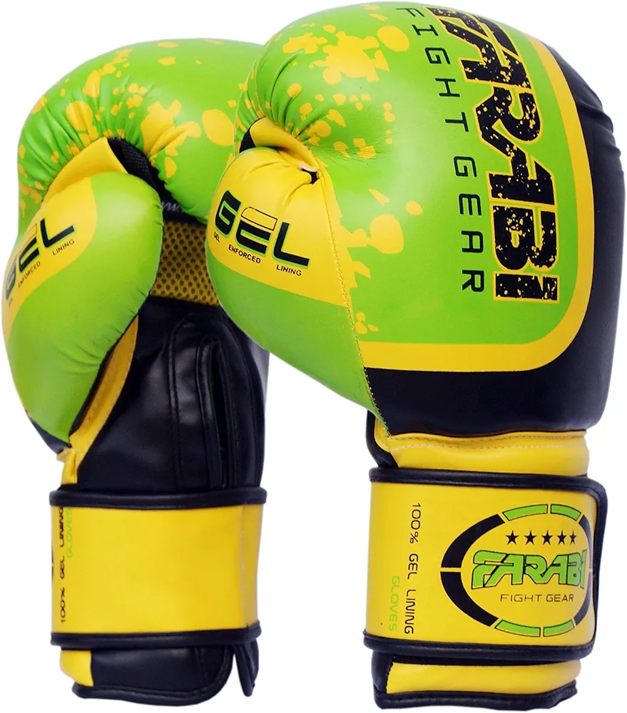 Farabi Boxing Gloves Sparring Gloves MMA Muay Thai Punching Bag Training Mitts with Gel Protection