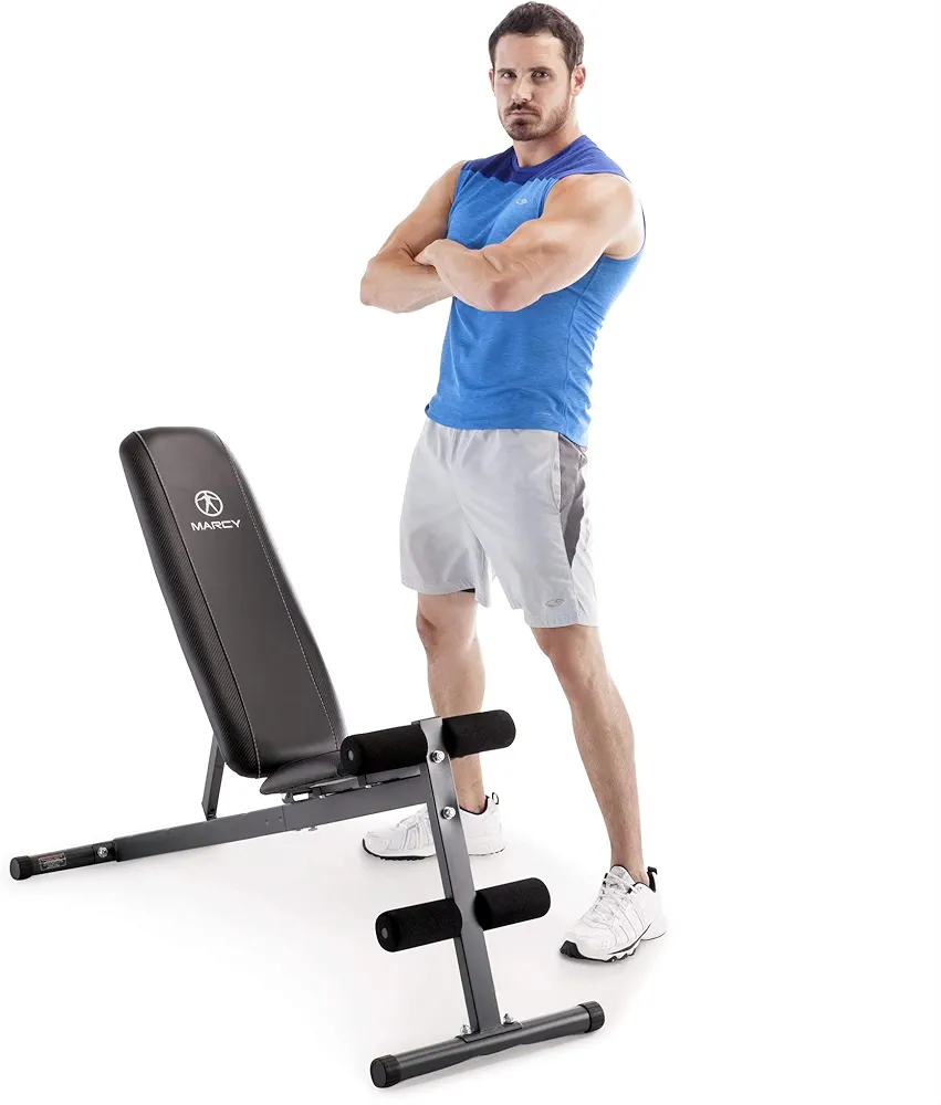 Marcy Pro Adjustable Home Gym Utility Exercise Weight Training Workout Bench