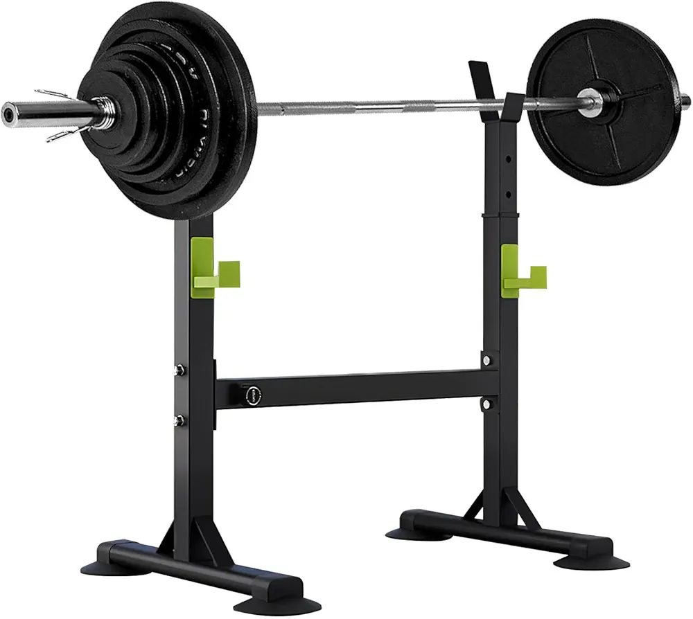 Bench Press Rack,squat Rack With Weights,Adjustable Barbell Rack Six/Four-Claw Strength Training Barbell Stand With Dip Station Multi-Function Squat Stand Equipment For Home Gym Fitness 300/200kg