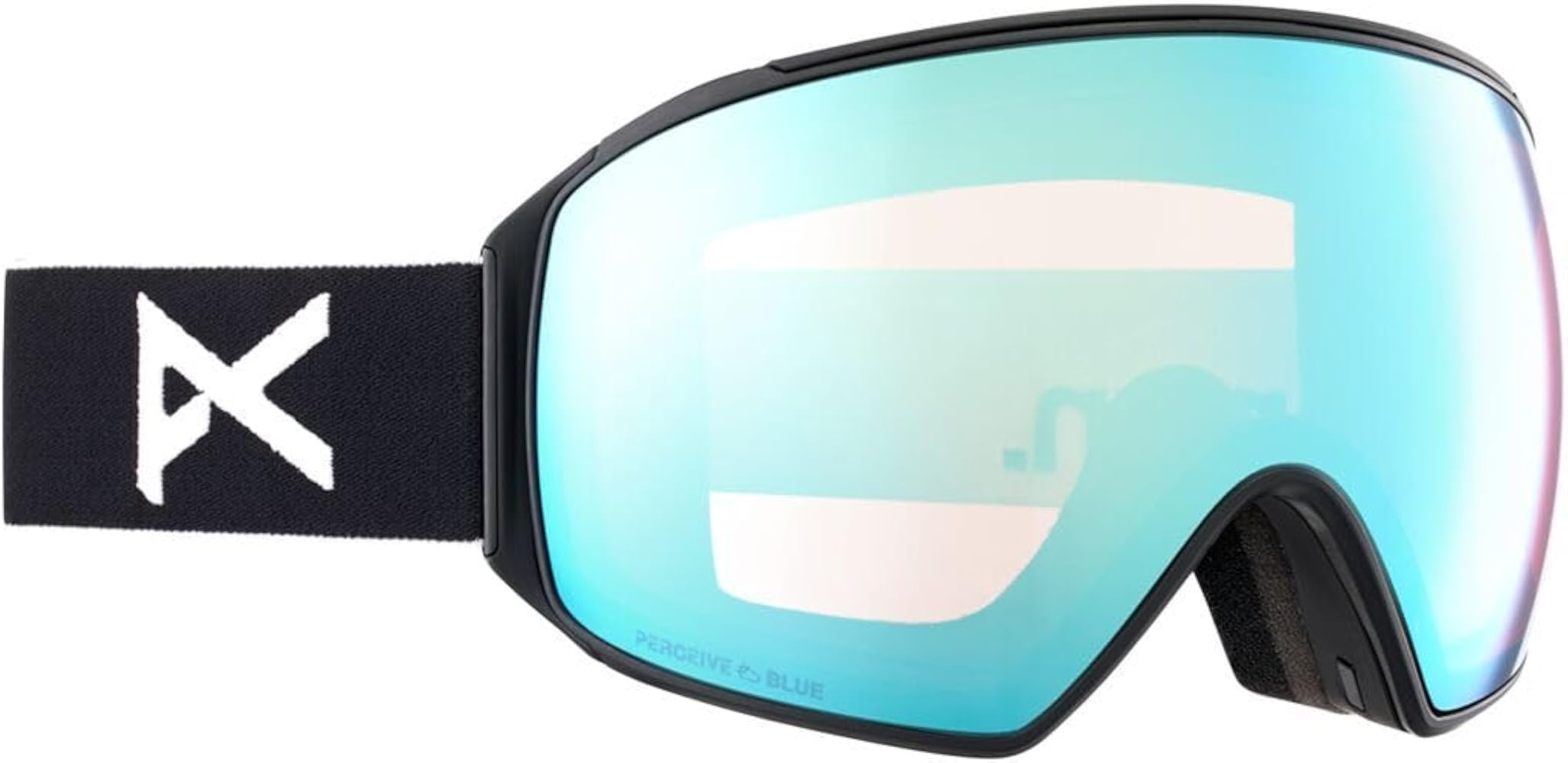 Anon M4 Toric Snow Goggles + Bonus Lens + MFI® Face Mask (Frame: Black, Lens: Perceive Variable Blue, Spare Lens: Cloudy Pink)