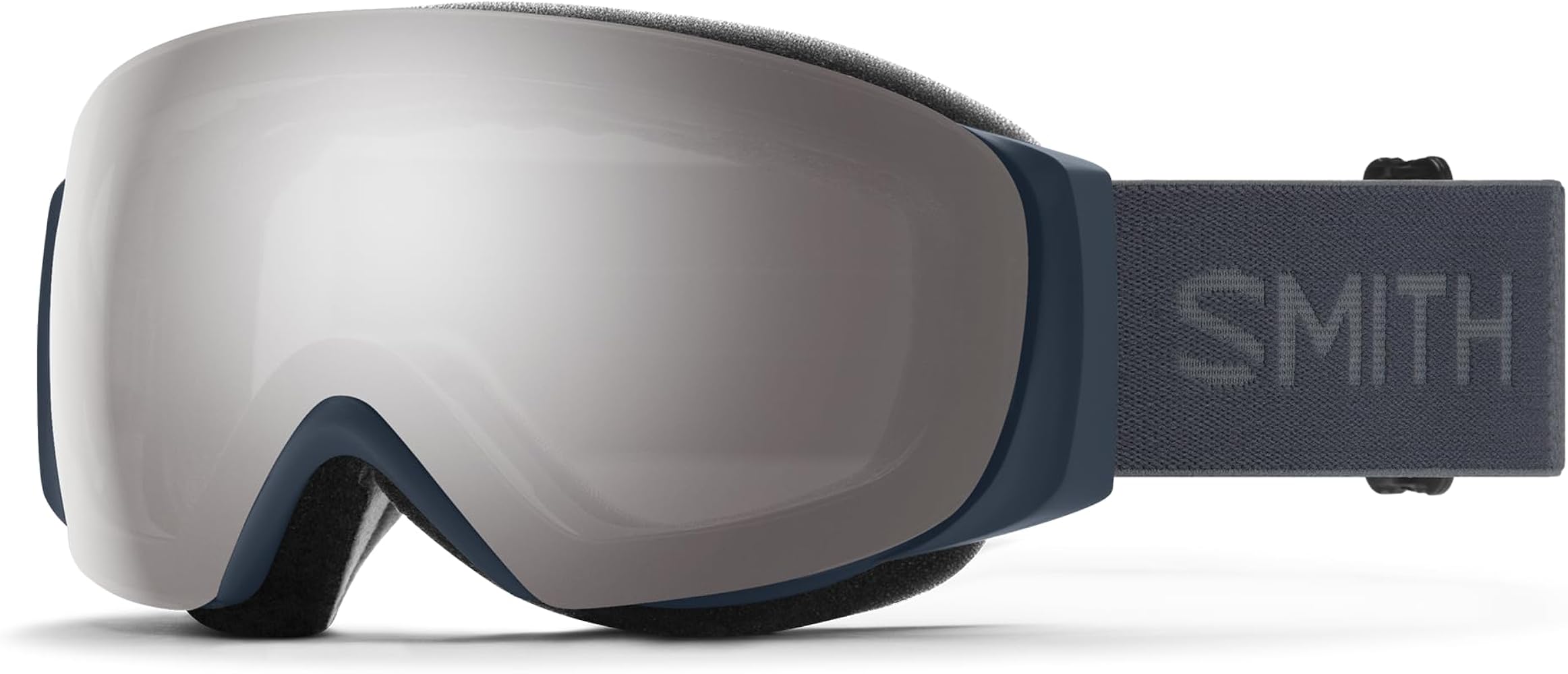 SMITH IO MAG S Goggles with ChromaPop Lens – Performance Snowsports Goggles with Easy Lens Change Technology for Skiing & Snowboarding – for Men & Women – French Navy + ChromaPop Sun Platinum Lens
