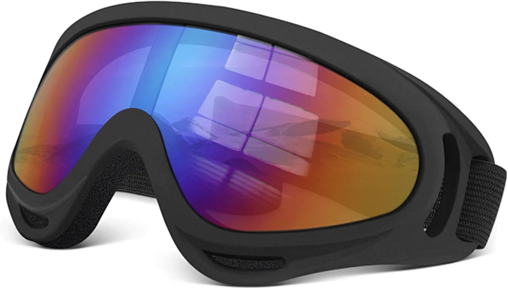 ATV Motocross Goggles Ski Goggles Safety Goggles over Glasses Impact Resistance Motocross Riding Goggles Adjustable Headband