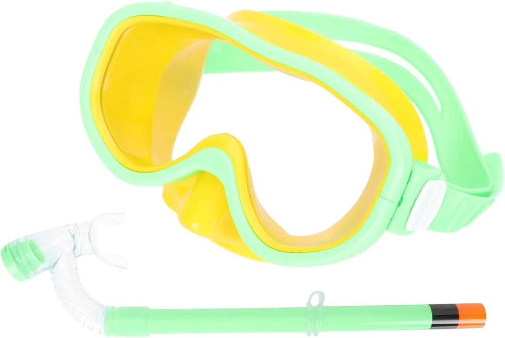 1 Set 's Swimming Goggles Snorkel Mask Snorkeling Tyr Snorkel Gear for Snorkel Mask Full Face Diving Masks Full Snorkel Mask Face Mask Diving Gear PVC Green