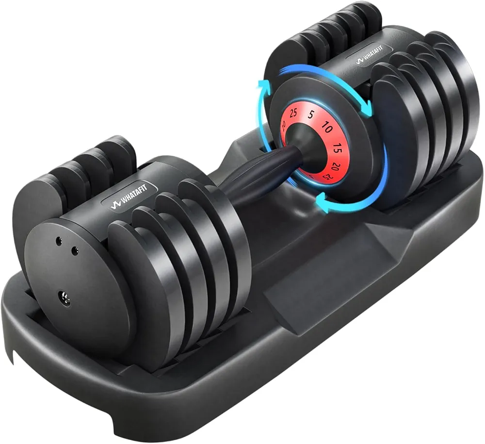 Adjustable Dumbbells,Adjustable Dumbbell Set, 5 in 1 Free Weight Dumbbell,Fast Adjust Weight with Anti-Slip Handle and Tray for Full Body Workout Fitness Strength Training Equipment