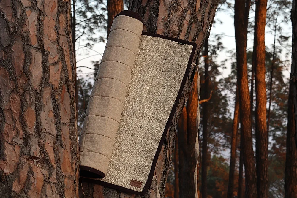 Organic Hemp Yoga Mat, 100% Handmade, Eco-Friendly, Natural and Biodegradable, multipurpose yoga mat.
