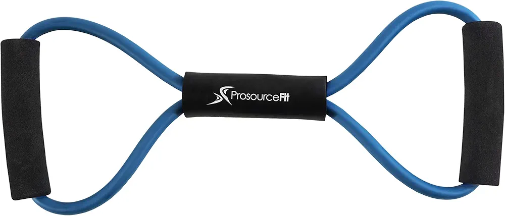 ProsourceFit Toner Resistance Band 15-20 lb Figure 8 Heavy Duty Workout Tube for Upper & Lower Body Exercise