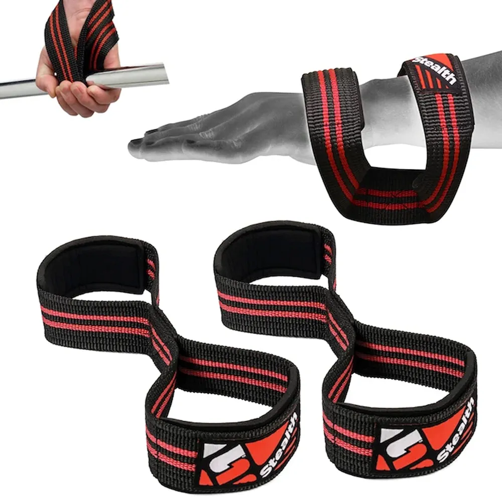 Figure 8 Lifting Straps –Padded Lifting Straps – Weight Lifting Straps for Extra Grip – Premium Nylon Deadlift Straps – Wrist Support for Training Workout Weightlifting Gym Straps
