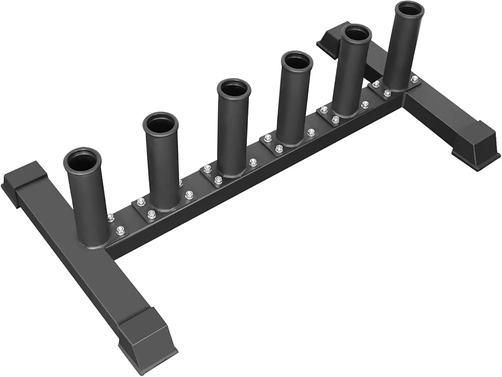 Luwint Freestanding Barbell Holder, Floor Stand Vertical 6 Bar Storage Rack for 2'' Olympic Bars