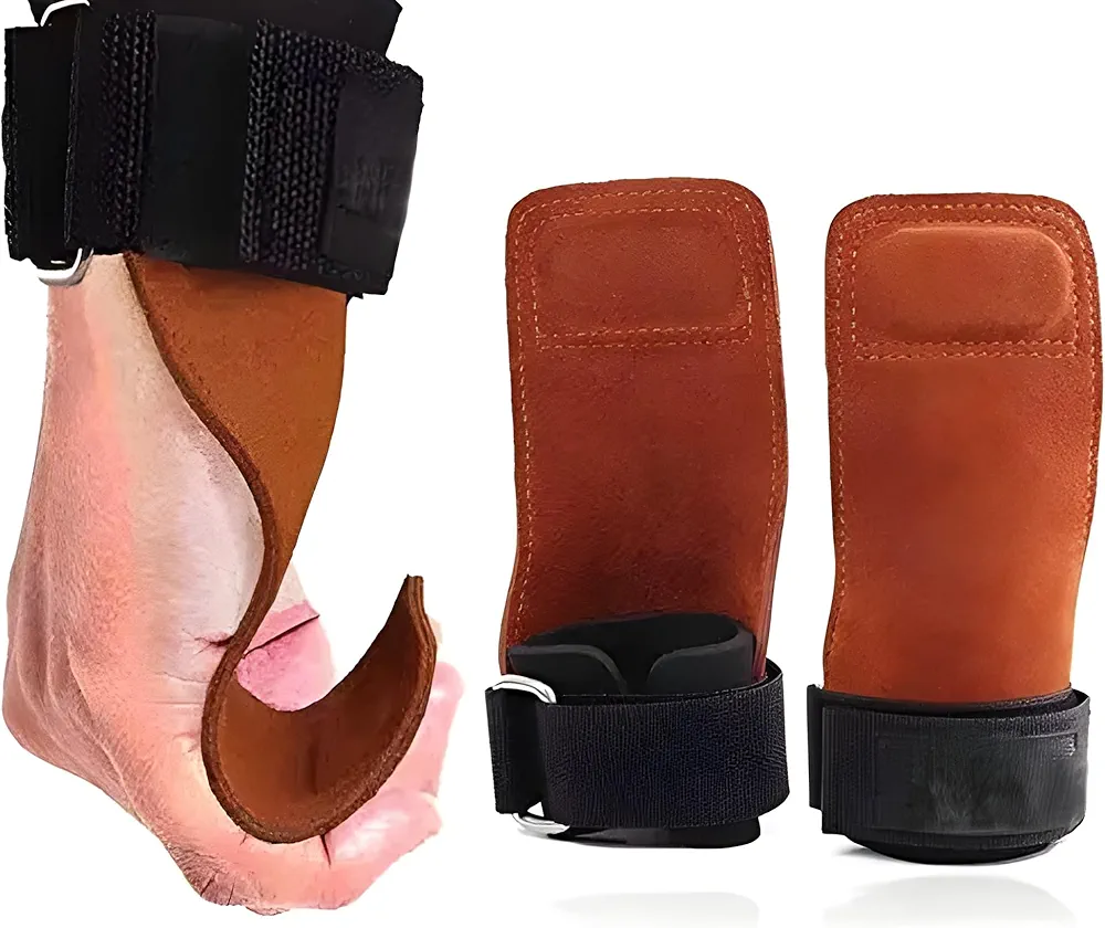 UrbanSage Picks Premium Weight Lifting Wrist Hooks Straps - Boost Your Grip Strength for Deadlifts, Pull-Ups, and More in Fitness and Power Training