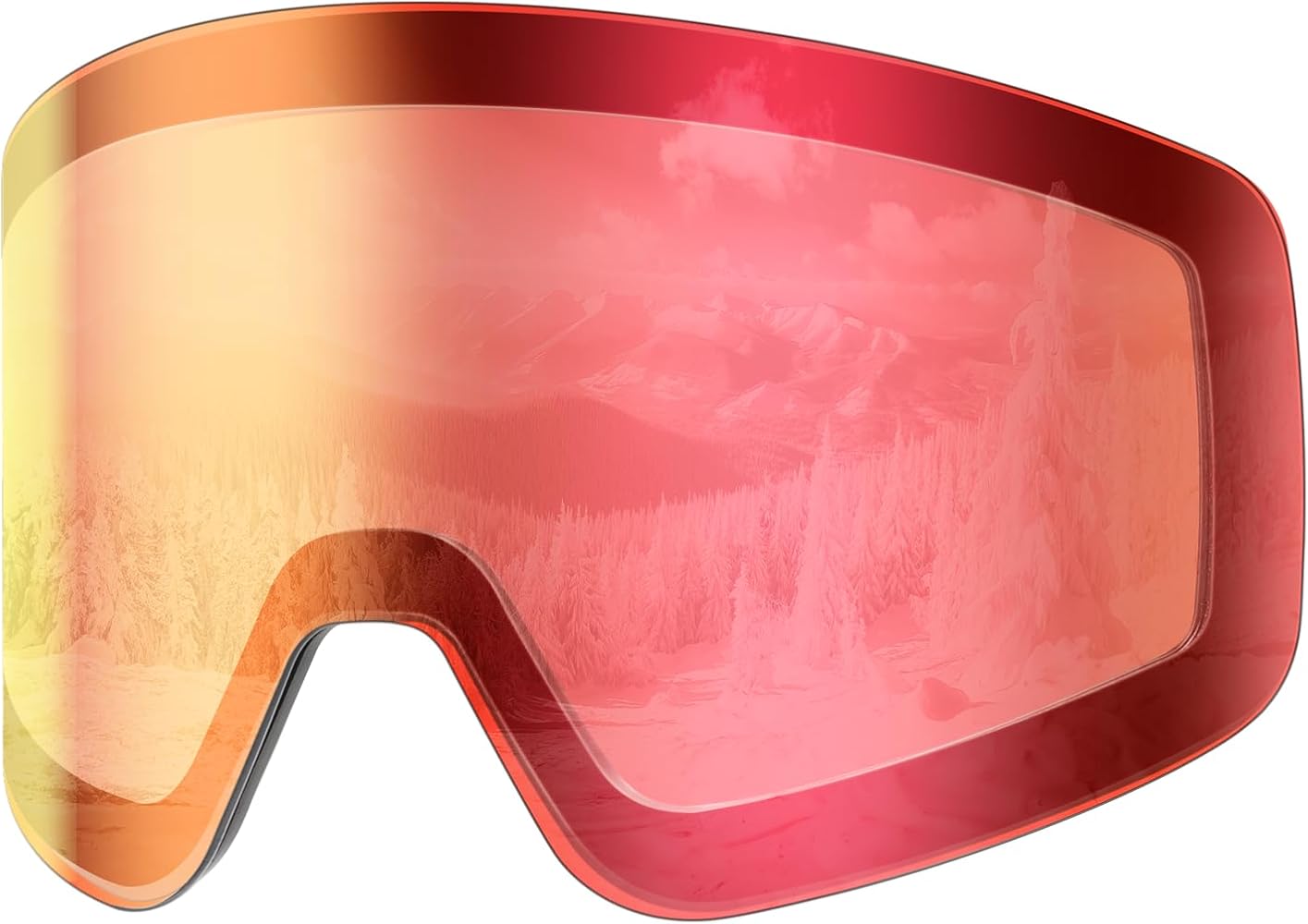 SNOWER Adults Ski Goggles Replacement Lens With UV Protection and Anti-Fog Treatment
