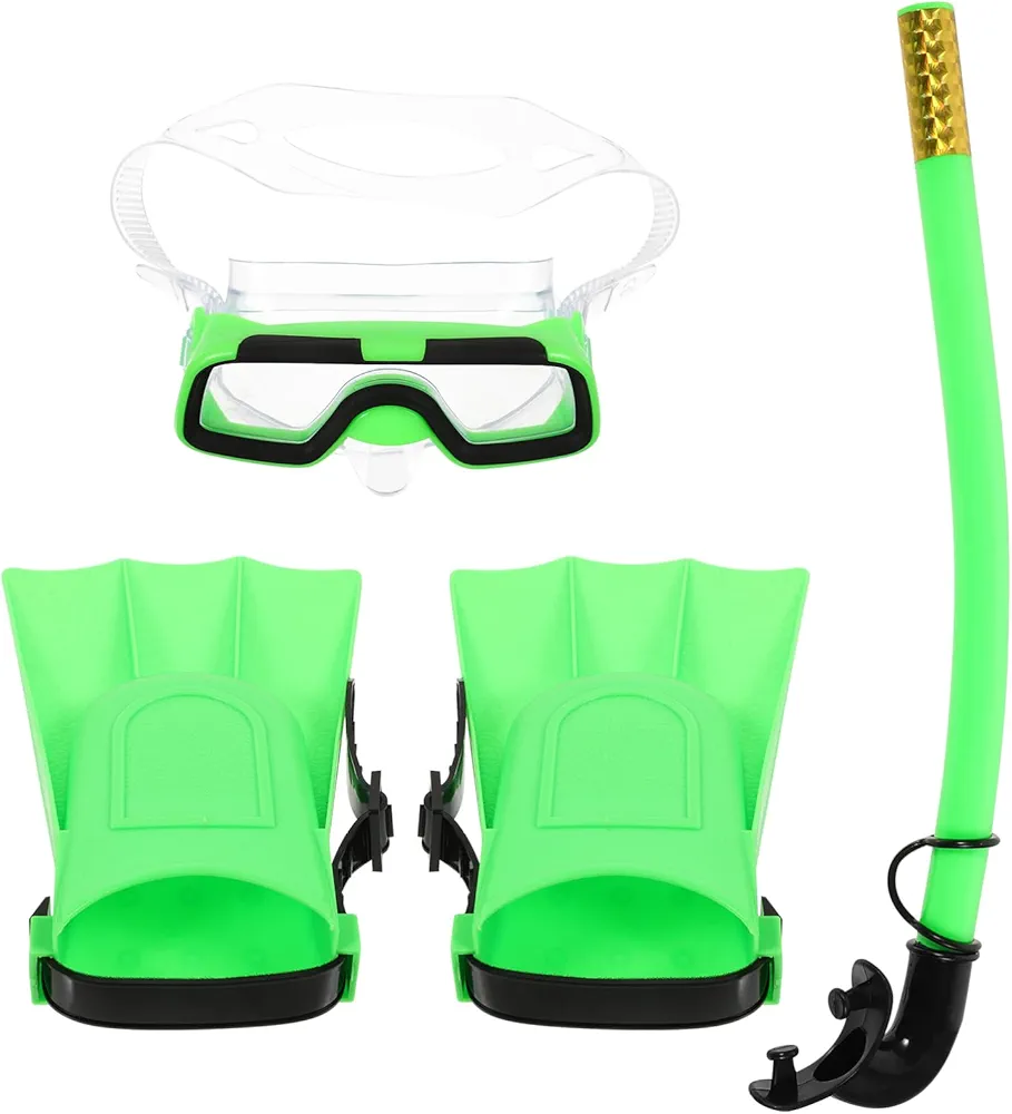 Boys & Girls Snorkel Mask and Fliers Set Snorkeling Boys & Girls Girls Snorkel Gear Snorkeling Gear Boys & Girls Fliers Comfortable Full Snorkel Set