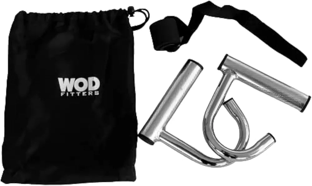WODFitters Home Gym Handles - Portable Home Gym Workout Equipment for Resistance Bands - Full Body Workout Kit for Home and Travel - KX10 Handle Set (No Bands)