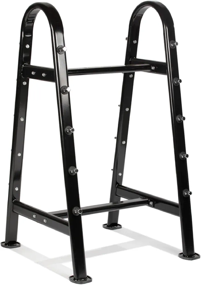 Titan Fitness Fixed Barbell Rack, Holds 10 Straight or EZ Curl Bars, Free Standing A-Frame Garage Gym Barbell Weight Storage Rack Stand