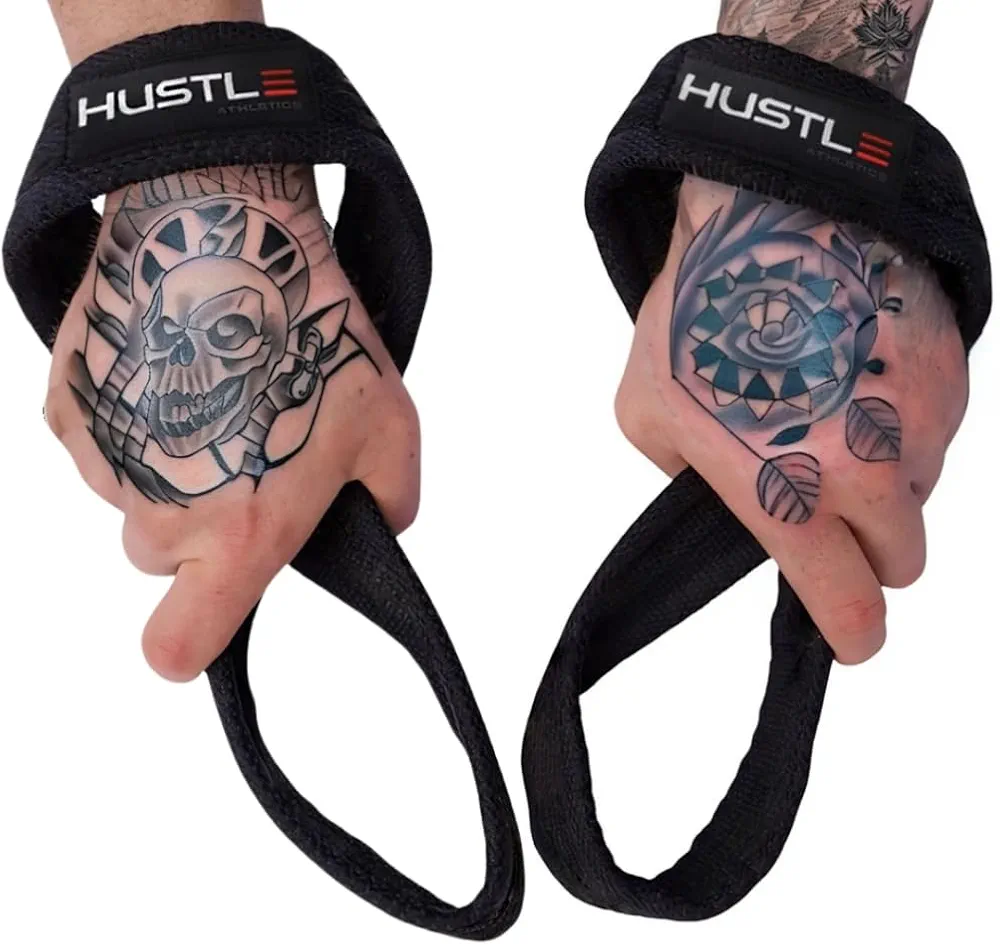 Figure 8 Lifting Straps - Weightlifting Strap Set for Advanced Wrist Support - Exercise Accessories and Gym Workout Equipment for Men and Women to Eliminate Grip Fatigue - Weight Lifting Straps