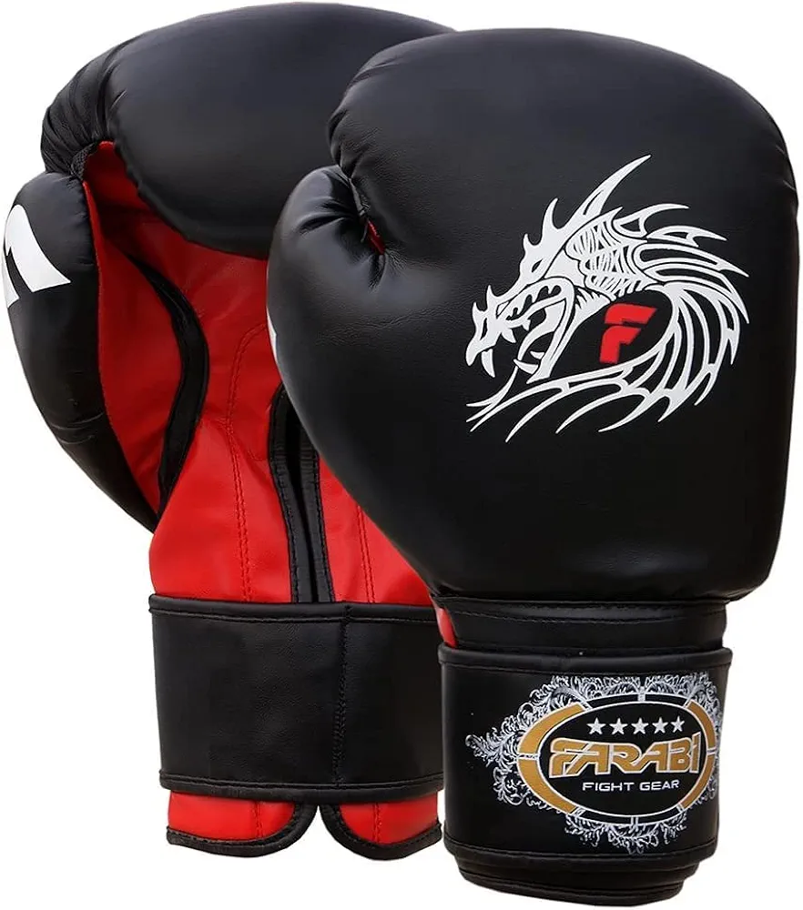 Farabi Sports Boxing Gloves Men & Women Kickboxing Gloves 8-oz 10-oz 12-oz 14-oz 16-oz Muay Thai Gloves for Boxing, Punching Bag, MMA, Muay Thai and Training