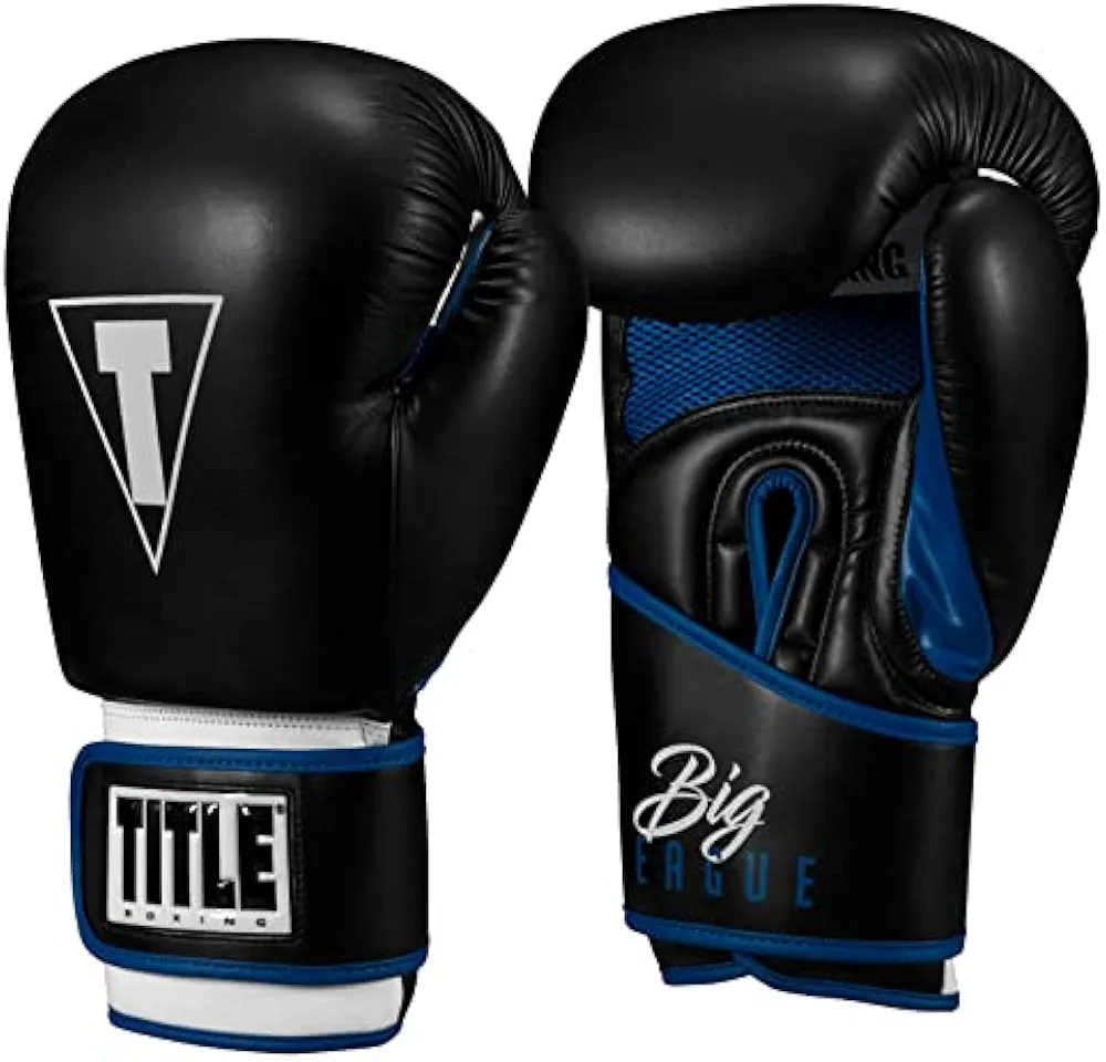 TITLE Boxing Leather Big League XXL Training Gloves 2.0 - Boxing Gloves, Boxing Training Gloves, MMA Gloves, Oz Training Gloves, Kickboxing Gloves, Punching Bag Gloves, Sparring Gloves