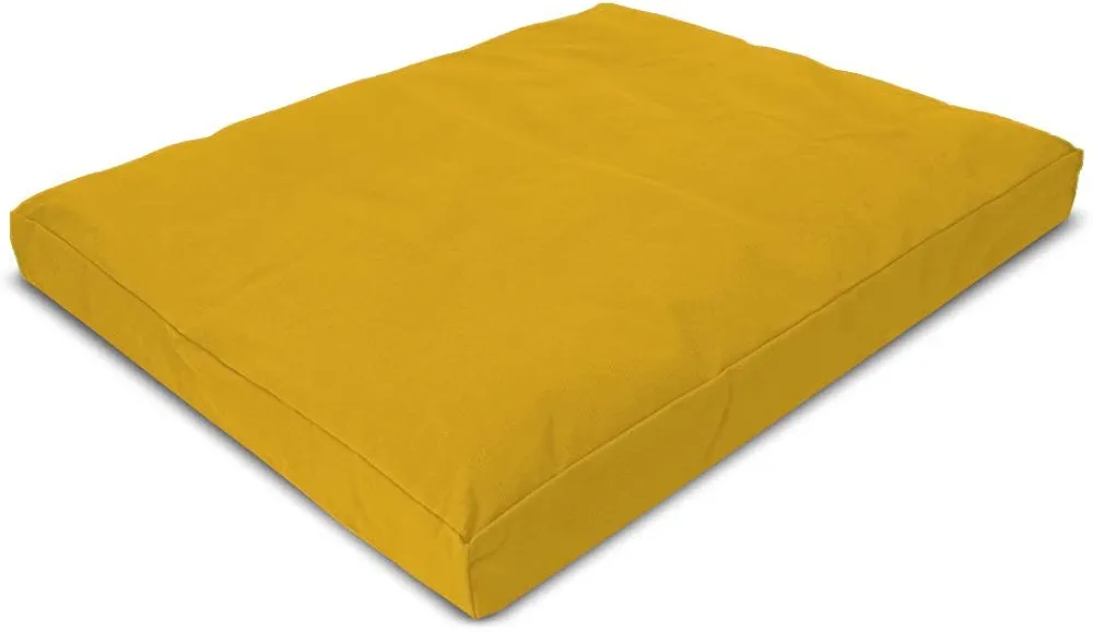 Bean's ZABUTON Meditation Cushions - Colorful Cotton Yoga Prayer Zen Kneeling Pad Base for Zafu Pillow - Medium & Large - Traditional Natural Recycled Cotton Fill - Floor Sitting Comfort - Made in USA