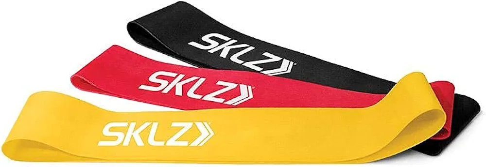 SKLZ SLKZ Mini Resistance Bands, Set of 3,Yellow