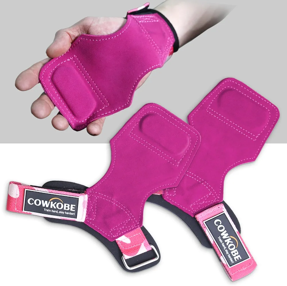 Wrist Straps for Weightlifting with Wrist Wraps,Leather Weight Lifting Wrist Wraps Grip Assistance Deadlift Straps Workout Gym Straps for Men and Women