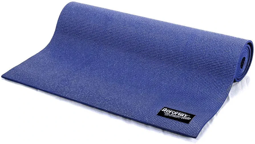 Aeromat Elite Yoga Mat, 1/8" x 24" x 68", Blue