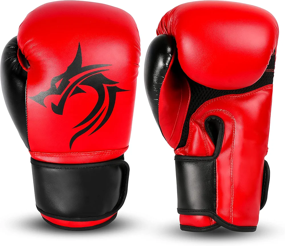 Classic Red Training Boxing Gloves