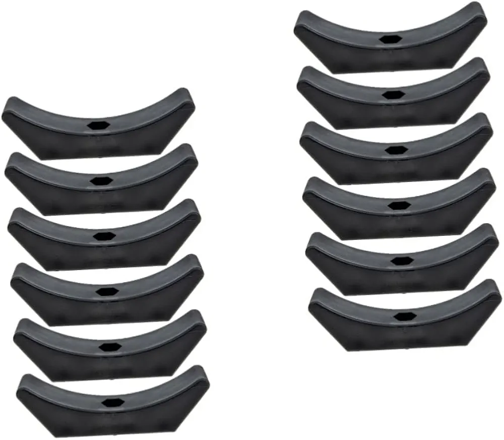 SUPVOX 12 Pcs Dumbbell Rack Dumbbell Weight Holder Plastic Dumbbell Saddle Rack Floor Bracket for Gym Plastic Dumbbell Holder Hollowed Dumbbell Weight Rack Dumbbell Bracket for Workout