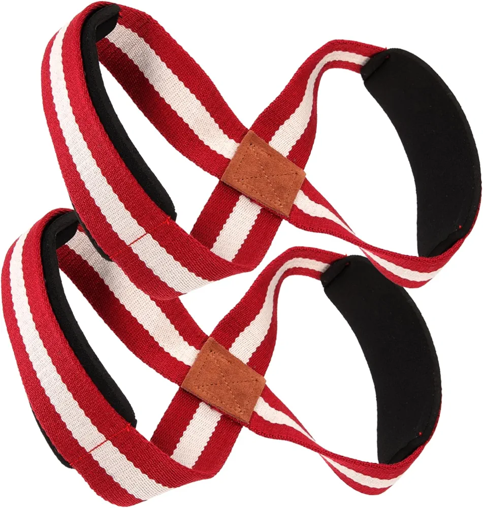 Thick Diving Fabric Fitness Supplies Gear Finger Red Cotton Webbing Weightlifting Straps for Men