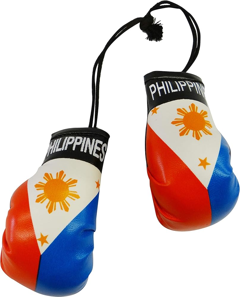 Philippines Country Flag Mini Boxing Gloves..New